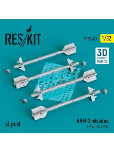   Reskit - AAM-3 missiles (4 pcs) (F-4EJ, F-2, F-15J) (3D Printed) (1/32)