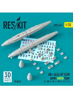   Reskit - AN / ALQ-87 ECM pods early type (2 pcs) (F-100, F-101, F-105, F-111, F-4) (3D Printed)