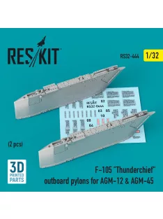   Reskit - F-105 Thunderchief outboard AGM-12 & AGM-45 pylons (2 pcs) (3D Printed)