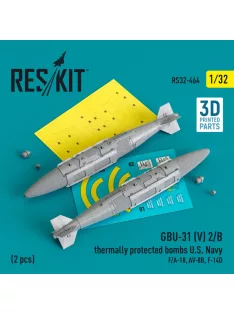   Reskit - GBU-31 (V) 2/B thermally protected bombs U.S. Navy (2 pcs) (F/A-18, AV-8B, F-14D) (3D Printed) (1/32