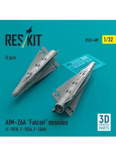   Reskit - AIM-26A Falcon missiles (2 pcs) (F-101B, F-102A, F-106A) (3D Printed)