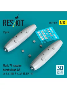   Reskit - Mark 77 napalm bombs Mod. (2 pcs) (A-4 A-26K F-4 AV-8B F/A-18) (3D Printed)