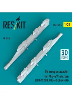   Reskit - US weapon adapter for MiG-29 Fulcrum (2 pcs) (GBU-39 SDB GBU-62 (JDAM-ER)) (3D Printed)
