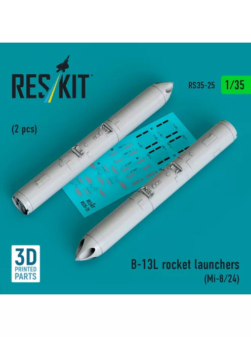 Reskit - B-13L rocket launchers (2 pcs) (Mi-8/24) (3D printed)