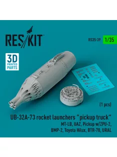   Reskit - UB-32A-73 rocket launchers "pickup truck" (1 pcs) (MT-LB, UAZ, Pickup w/ZPU-2,  BMP-2, Toyota Hilux,