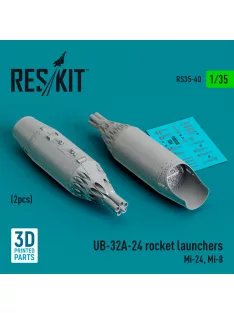   Reskit - UB-32A-24 rocket launchers (2 pcs) (Mi-24, Mi-8) (3D Printed) (1/35)