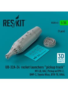   Reskit - UB-32A-24  rocket launchers "pickup truck" (1 pcs) (MT-LB, UAZ, Pickup w/ZPU-2,  BMP-2, Toyota Hilux