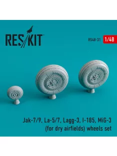   Reskit - Jak-7/9, La-5/7, Lagg-3, I-185, MiG-3 wheels set for dry airfields