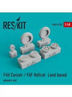 Reskit - F4U Corsair/F6F Hellcat Land based wheels set