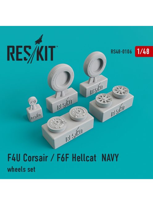 Reskit - F4U "Corsair"/F6F "Hellcat" NAVY wheels set (1/48)