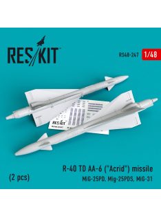   Reskit - R-40 TD/AA-6 "Acrid" missiles (2 pcs) (MiG-25PD, MiG-25PDS, MiG-31) (1/48)