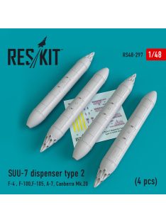   Reskit - SUU-7 dispensers type 2 (4 pcs) (F-4, F-100, F-105, A-7, Canberra Mk.20) (1/48)