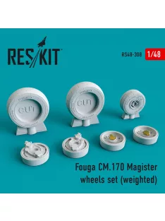 Reskit - Fouga CM.170 Magister wheels set (weighted)