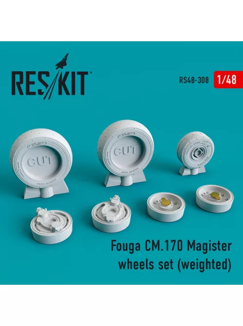 Reskit - Fouga CM.170 Magister wheels set (weighted)