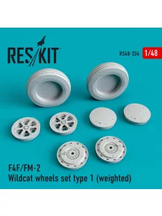 Reskit - F4F/FM-2 Wildcat wheels set type 1 (weighted)