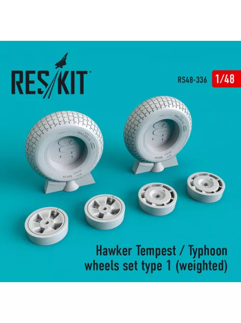 Reskit - Hawker Tempest/Typhoon wheels set type 1 (weighted)
