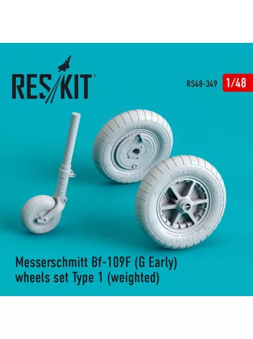 Reskit - Bf-109 (F G-early) wheels set type 1 (weighted)