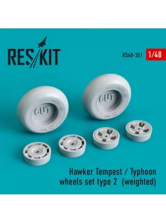 Reskit - Hawker Tempest/Typhoon wheels set type 2 (weighted)