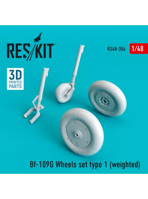 Reskit - Bf-109G wheels set type 1 (weighted)