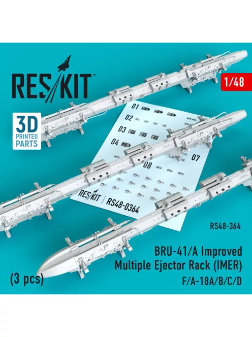 Reskit - BRU-41/A Improved Multiple Ejector Rack (IMER) (3 pcs) (F/A-18A/B/C/D)