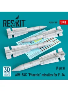   Reskit - AIM-54C "Phoenix" missiles for F-14 (4pcs) (1/48)