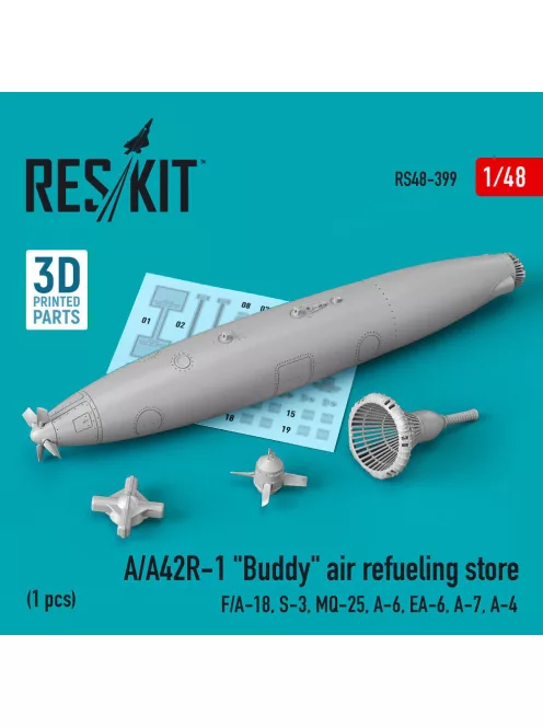 Reskit - A/A42R-1 Buddy air refueling store (1 pcs) (F/A-18 S-3 MQ-25 A-6 EA-6 A-7 A-4) (3D Printed)