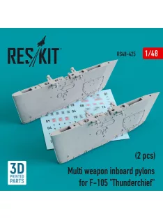   Reskit - Multi weapon inboard pylons for F-105 Thunderchief (2 pcs) (3D Printed)