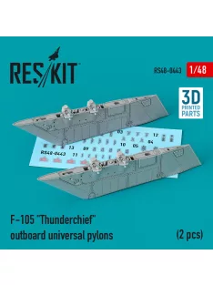   Reskit - F-105 Thunderchief outboard universal pylons (2 pcs) (3D Printed)