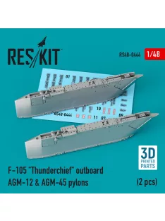   Reskit - F-105 Thunderchief outboard AGM-12 & AGM-45 pylons (2 pcs) (3D Printed)