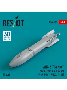   Reskit - AIR-2 Genie nuclear air-to-air rocket (1 pcs) (F-89 F-101 F-102 F-106) (3D Printed)