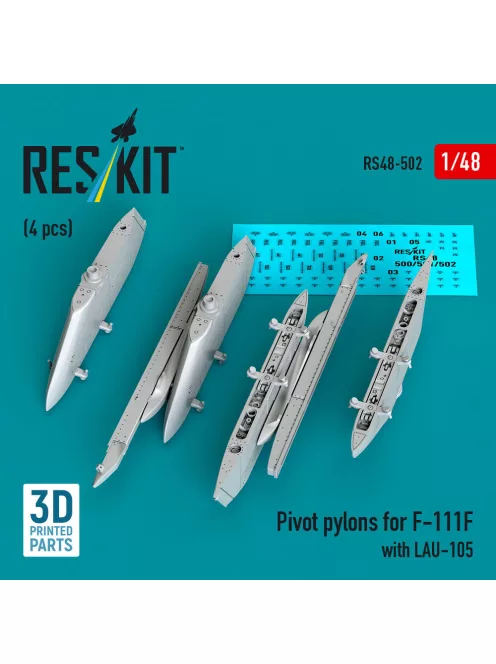 Reskit - Pivot pylons for F-111F with LAU-105 (4 pcs) (3D Printed)