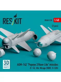   Reskit - AGM-142 Popeye 2/Have Lite missiles (2 pcs) (F-16I Kfir Mirage 2000C B-52H) (3D Printed)