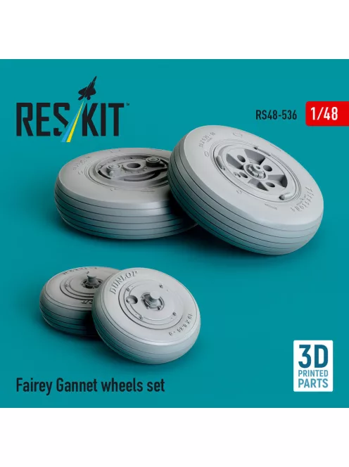 Reskit - Fairey Gannet wheels set (3D Printed)