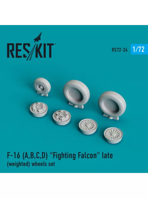 Reskit - F-16 (A,B,C,D) Fighting Falcon late (weighted) wheels set