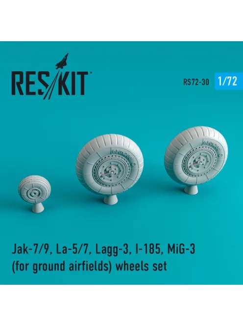 Reskit - Jak-7/9, La-5/7, Lagg-3, I-185, MiG-3 wheels set for ground airfields