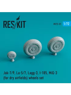   Reskit - Jak-7/9, La-5/7, Lagg-3, I-185, MiG-3 wheels set for dry airfields