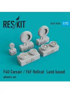 Reskit - F4U Corsair/F6F Hellcat Land based wheels set