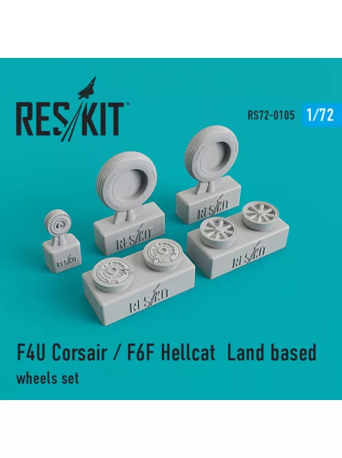 Reskit - F4U Corsair/F6F Hellcat Land based wheels set