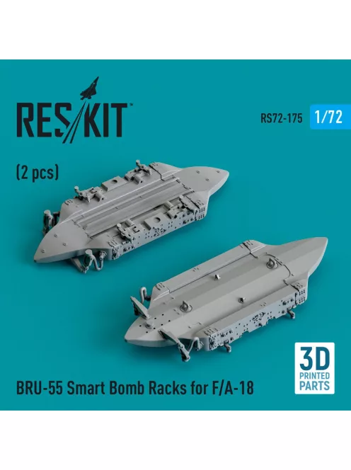 Reskit - BRU-55 Smart Bomb Racks for F/A-18 (2 pcs) (3D Printed)