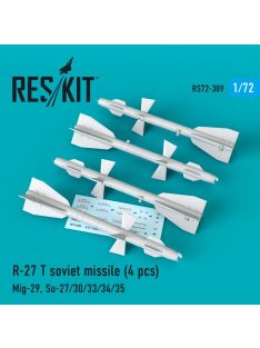   Reskit - R-27 T soviet missiles (4 pcs) (MiG-29, Su-27/30/33/34/35) (1/72)
