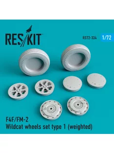 Reskit - F4F/FM-2 Wildcat wheels set type 1 (weighted)