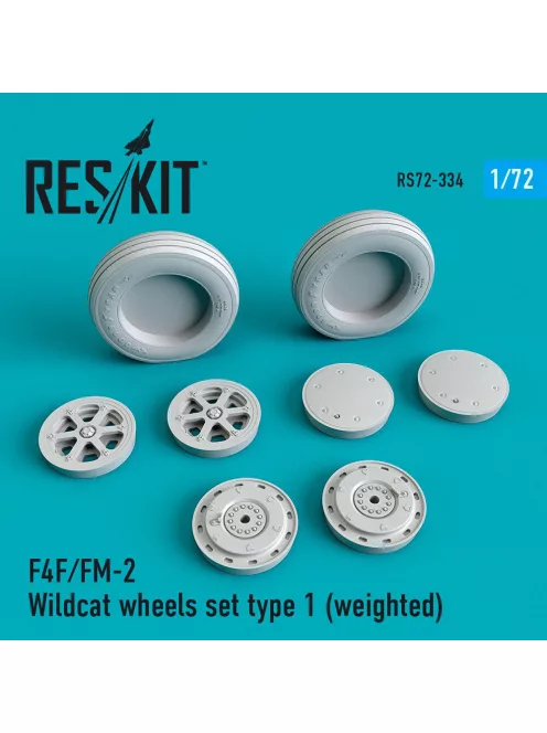 Reskit - F4F/FM-2 Wildcat wheels set type 1 (weighted)