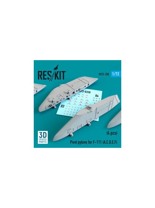 Reskit - Pivot pylons for F-111 (A,C,D,E,F) (4 pcs) (1/72) 