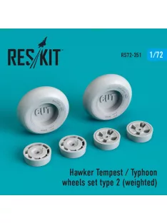 Reskit - Hawker Tempest/Typhoon wheels set type 2 (weighted)