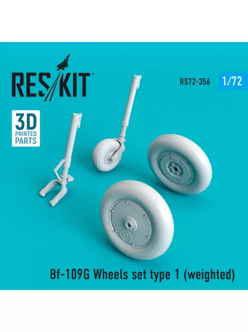 Reskit - Bf-109G wheels set type 1 (weighted)