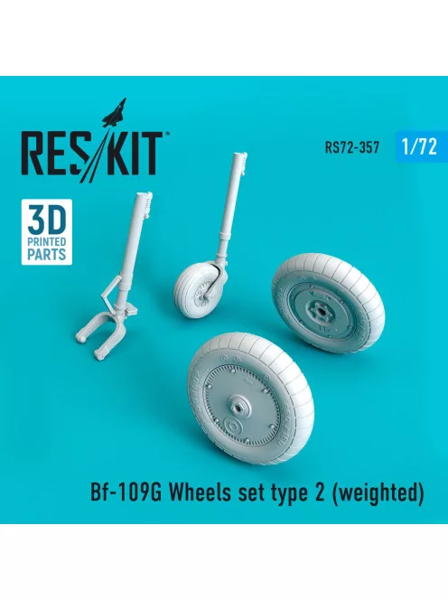 Reskit - Bf-109G wheels set type 2 (weighted)