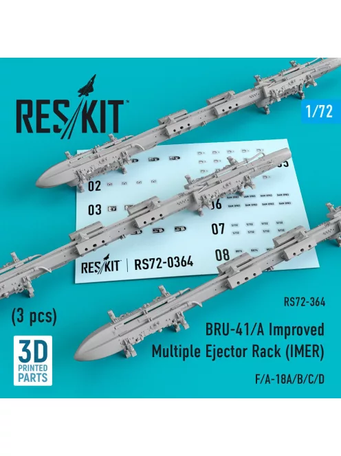 Reskit - BRU-41/A Improved Multiple Ejector Rack (IMER) (3 pcs) (F/A-18A/B/C/D)