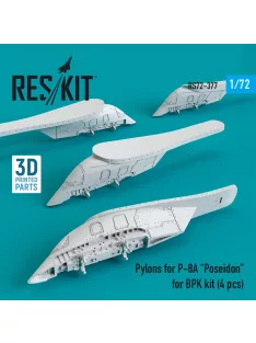   Reskit - Pylons for P-8A Poseidon for BPK kit (4 pcs) (3D Printed)