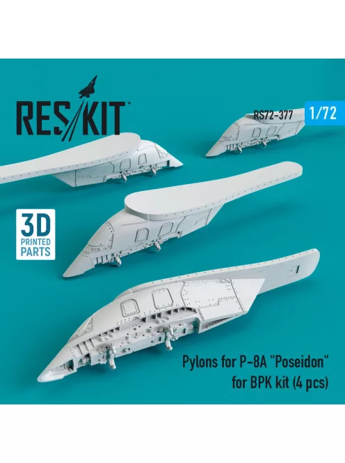 Reskit - Pylons for P-8A Poseidon for BPK kit (4 pcs) (3D Printed)