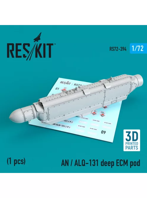 Reskit - AN / ALQ-131 deep ECM pod (3D Printed) (A-7, A-10, F-4, F-16, F-111, C-130)